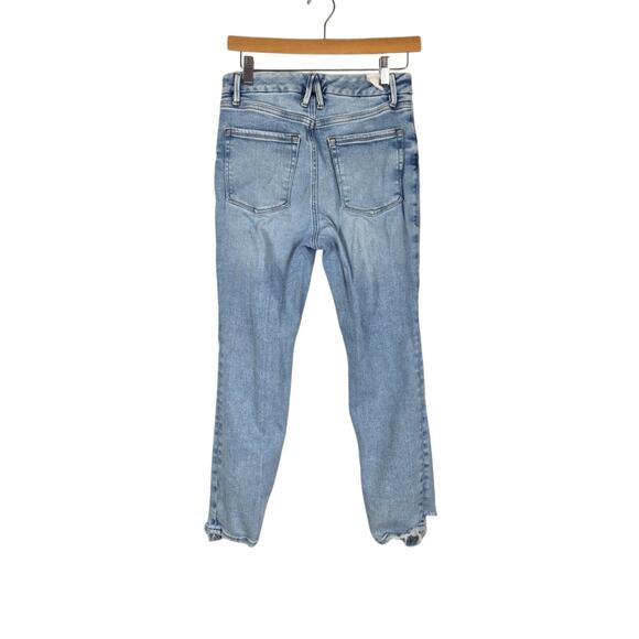 Good American Womens 10/30 Blue Good Legs Cigarette Fit GLSPBD731T BLUE841 Pants - Picture 2 of 15